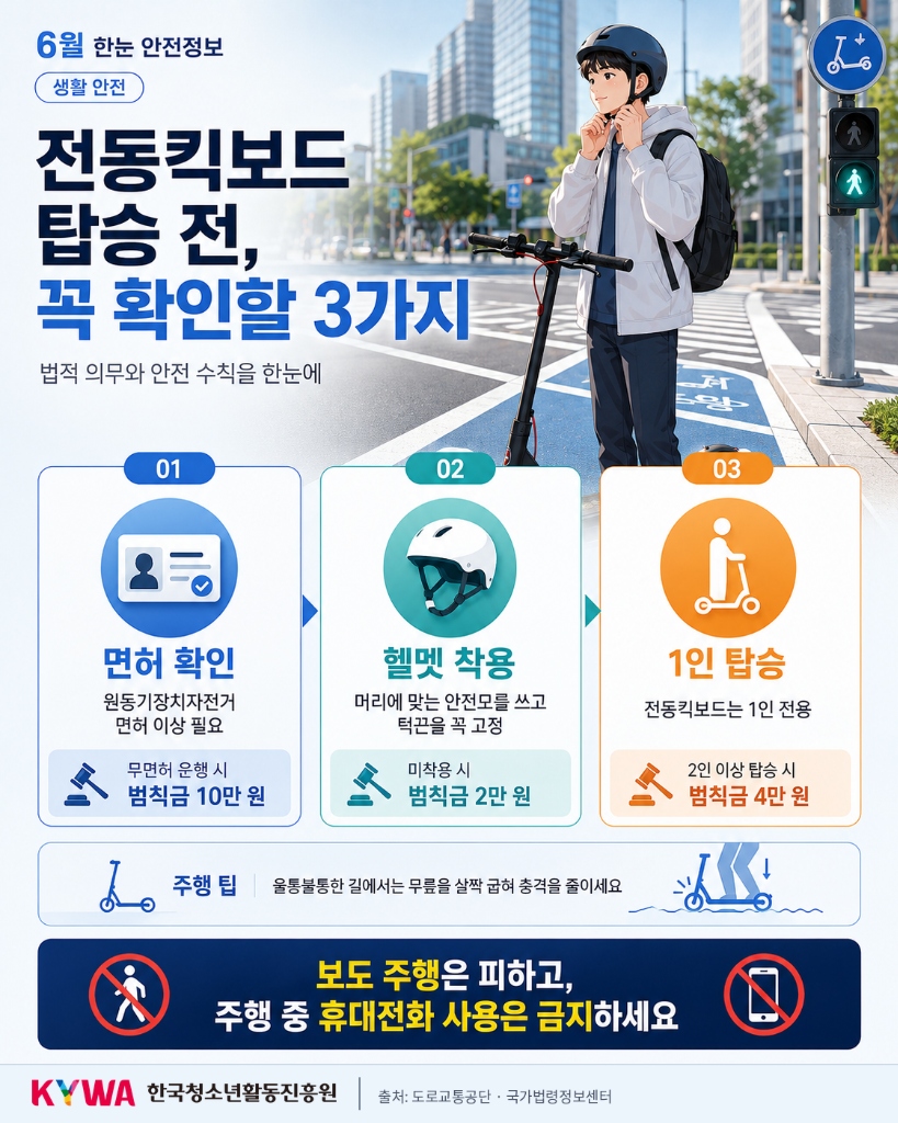 전동킥보드 법적 의무